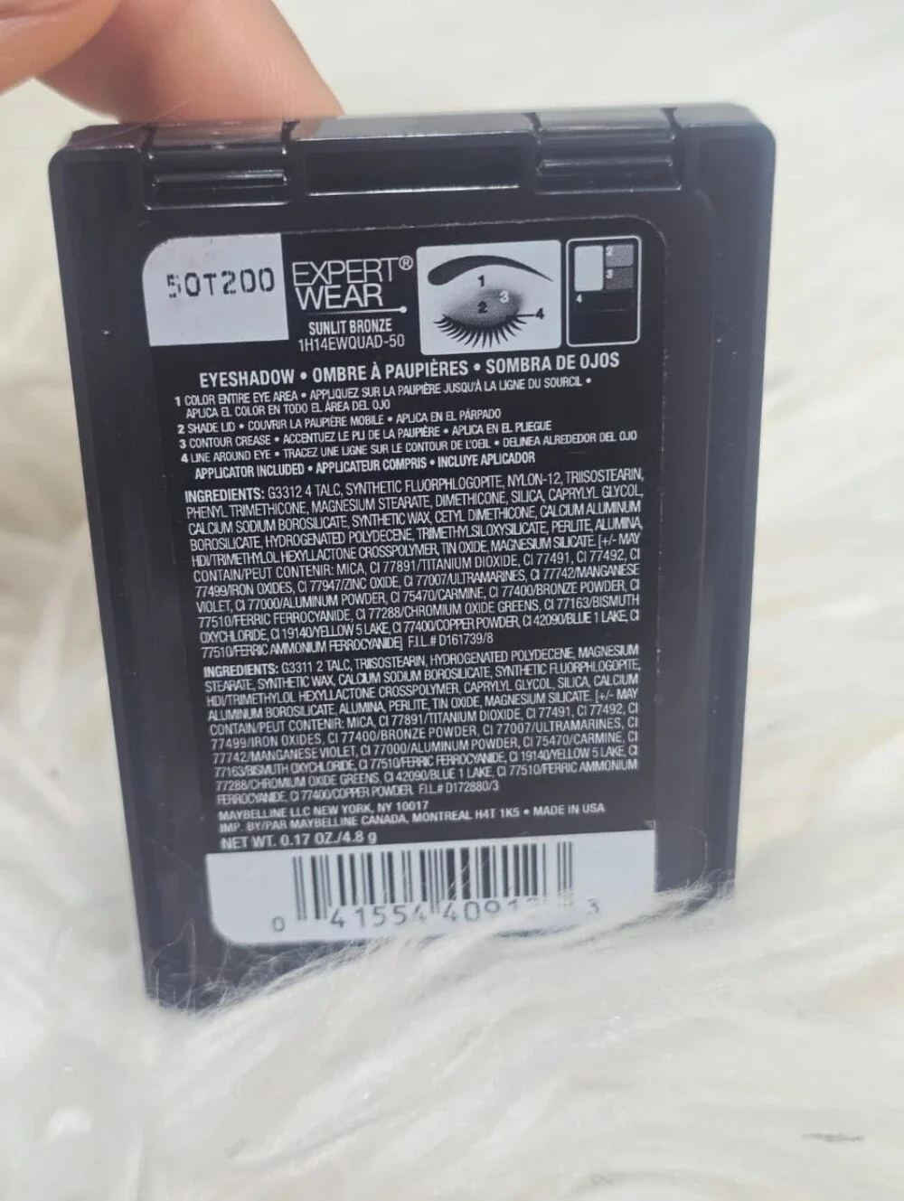 Maybelline New York Expert Wear Eyeshadow Quad 50Q Sunlit Bronze